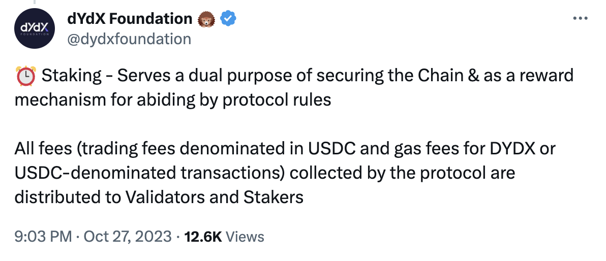 DYDX 拉升 30 个点，但却争议重重