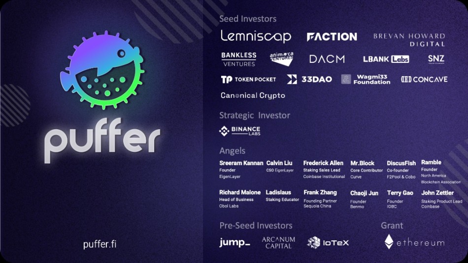 流动性再质押赛道兴起,币安此时下注的Puffer Finance为何值得关注?