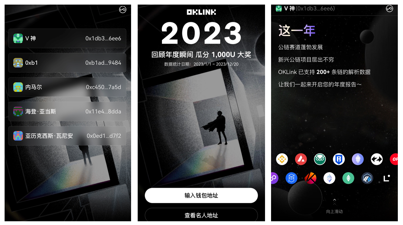 OKLink发布2023年度地址专题，助力用户一键生成全年地址总结