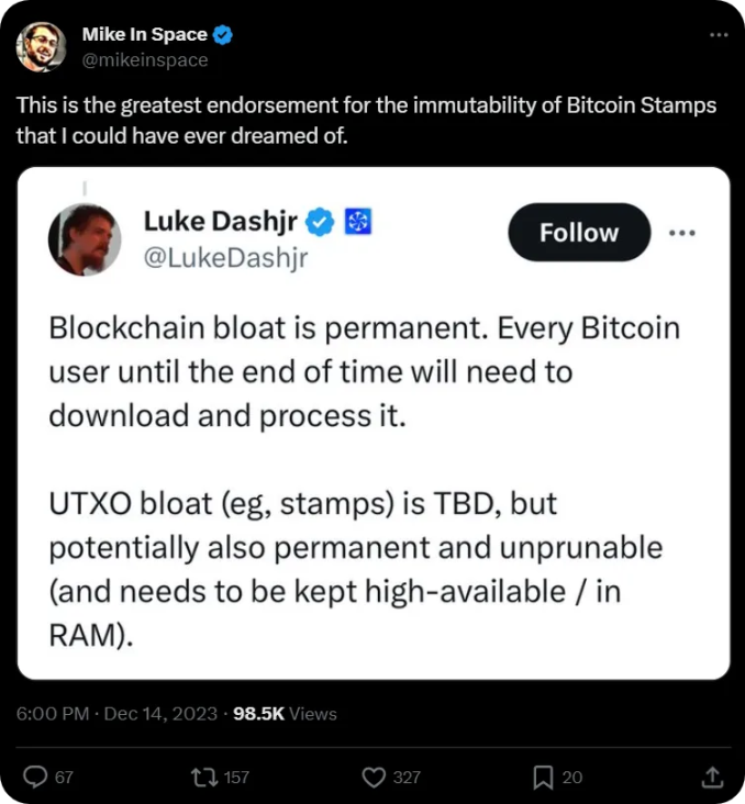 比特币创新不止Ordinals：逐渐崛起中的Stamps与SRC-20代币