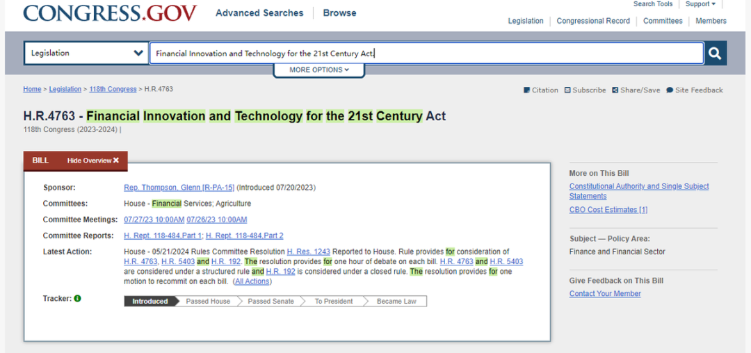FIT 21法案顺利通过，对加密行业有何启示？