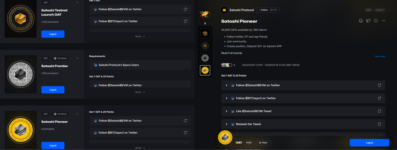 BTC Layer2 首发稳定币协议Satoshi Protocol 于BEVM 测试网启动，完成任务领取Genesis Spark NFT