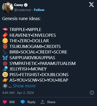 与“减半”并行，解密符文Runes：比特币上的原生同质化代币
