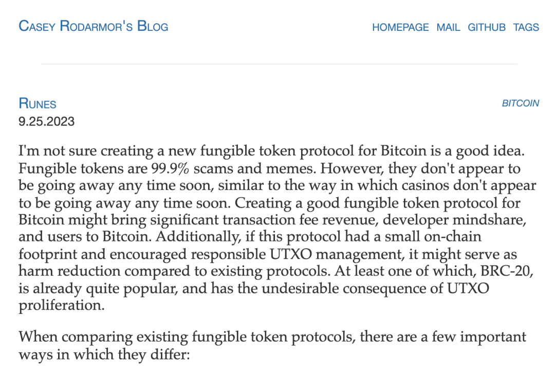 简述Runes 协议、发展历程及最新的“公开铭刻”发行机制的拓展讨论