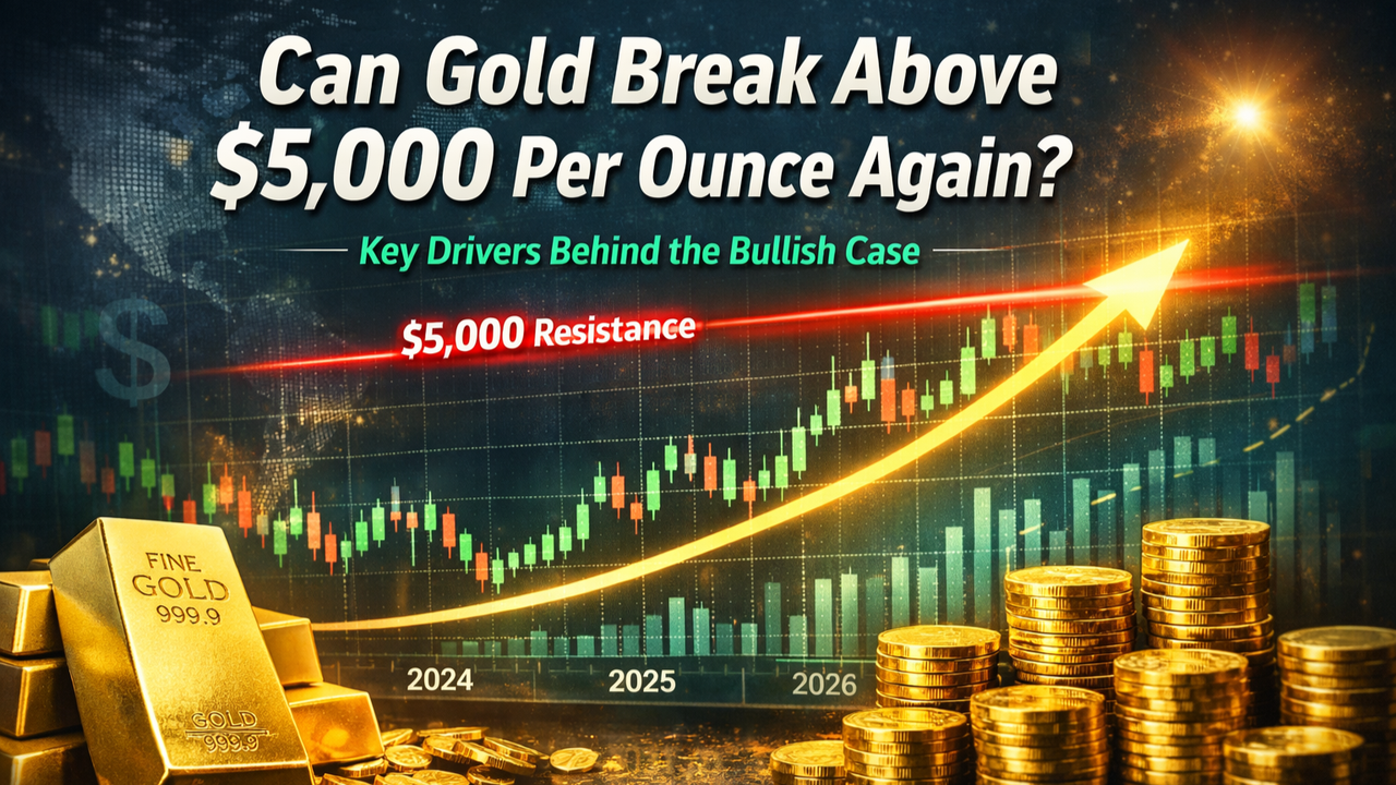 黃金能否再次突破每盎司 5,000 美元？推動看漲行情的關鍵因素