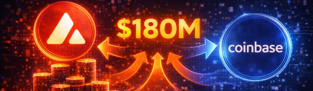 在六個月內，AVAX 轉帳至 Coinbase 的金額達約 $180 億，相當於流通供應量的約 1.88%，引發新的賣壓擔憂。