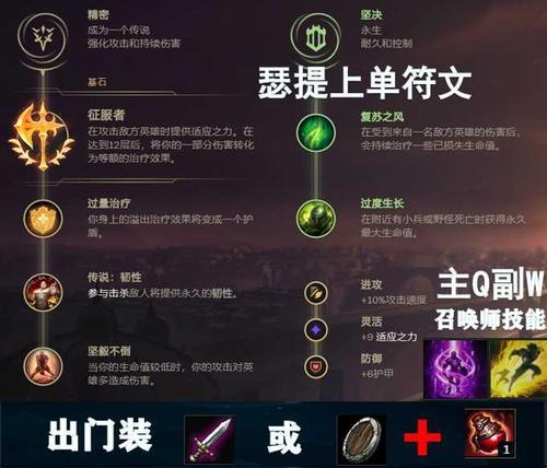 
                        联盟永恩出装符文攻略（打造不可战胜的永恩，解析出装和符文的完美搭配）                    