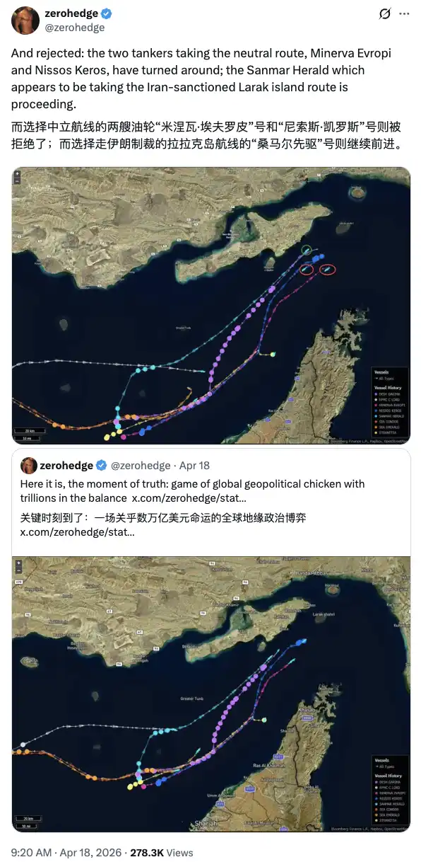 油市波幅因霍爾木茲海峽緊張局勢上升