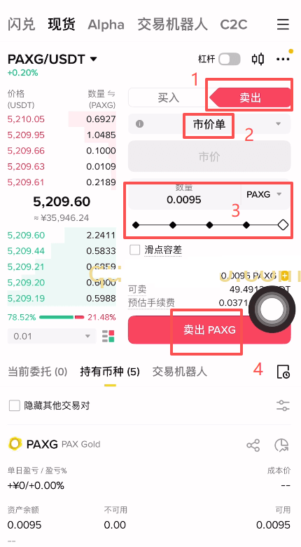 PAXG币现货交易怎么操作？_图2