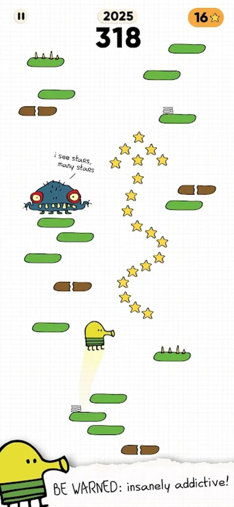 涂鸦跳跃2官方正版(Doodle Jump 2)手机赚钱软件截图4