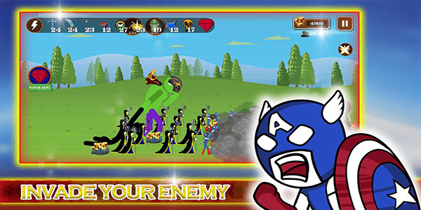 火柴人英雄之战官方正版(Hero stick war)手机赚钱软件截图4