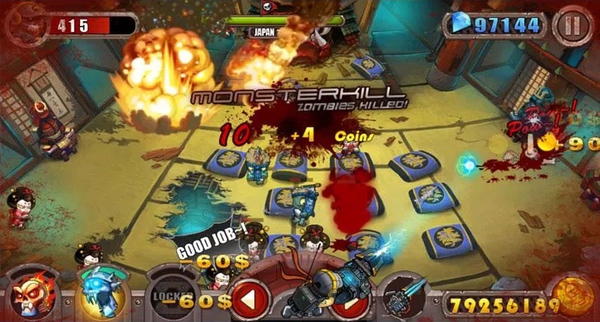 暴击僵尸官方正版(Zombie Evil)手机赚钱软件截图1