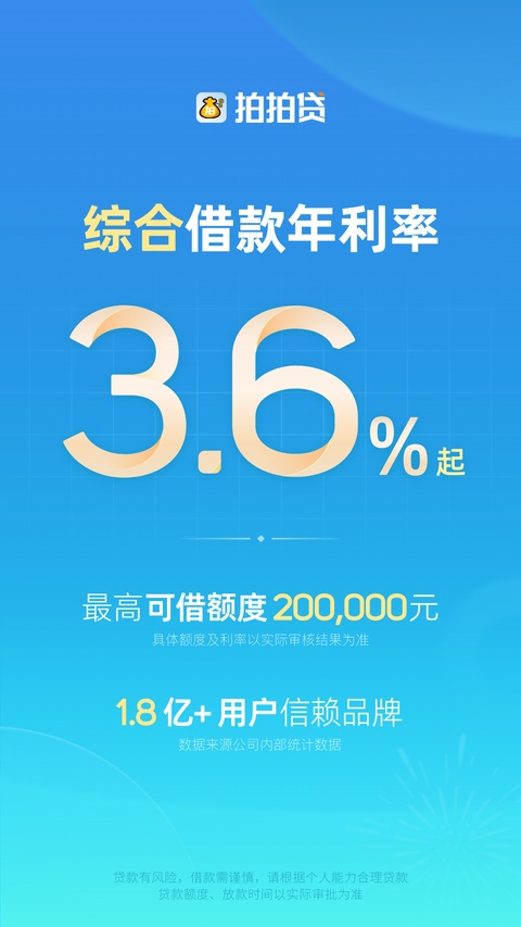 拍拍贷借款ios版手机赚钱软件截图3