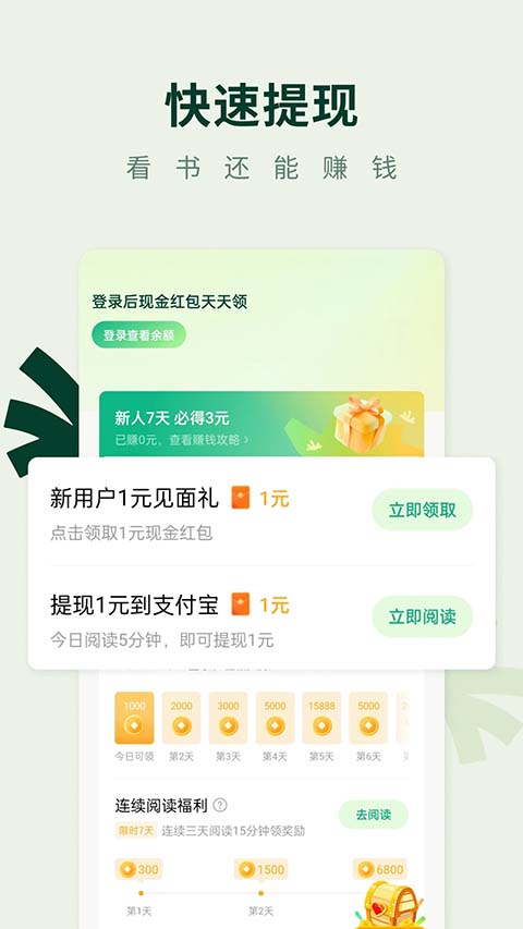 常读免费小说App手机赚钱软件截图5