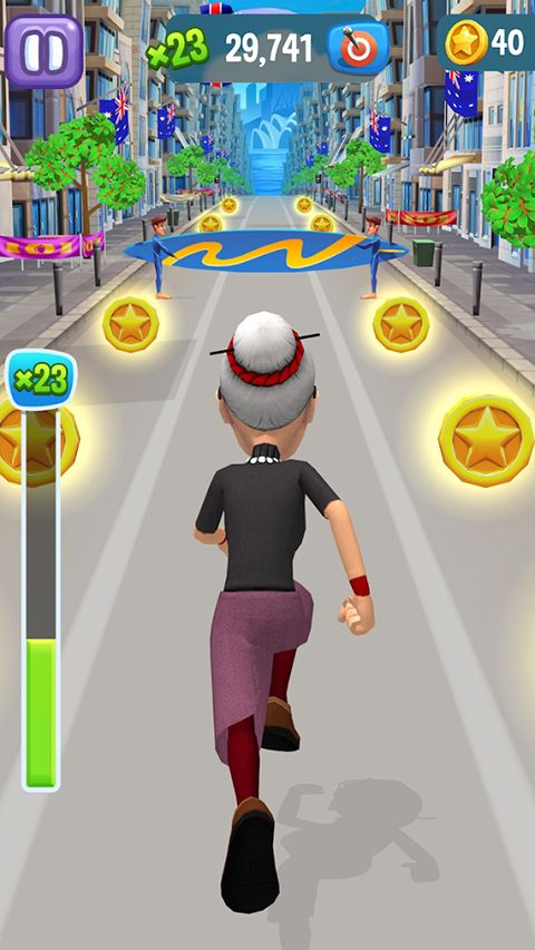 愤怒的老奶奶跑酷手机版(Angry Gran Run)手机赚钱软件截图3