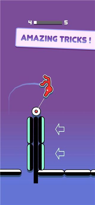 火柴人绳索跳跃(Stickman Hook)手机赚钱软件截图5