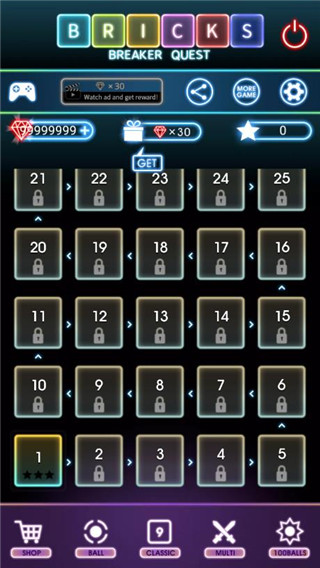 破坏砖块任务(Bricks Breaker Quest)手机赚钱软件截图1