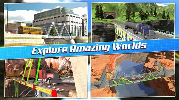 桥梁设计师游戏最新版本(Bridge Construction Simulator)手机赚钱软件截图5