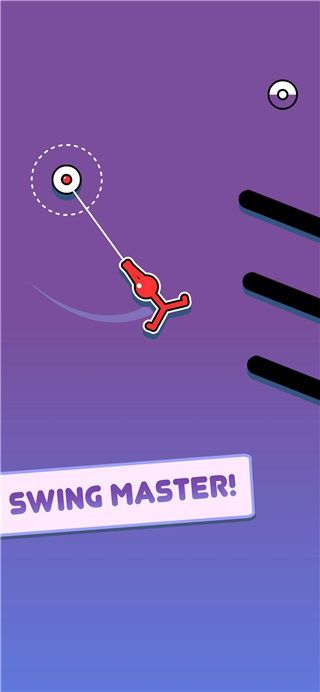火柴人绳索跳跃(Stickman Hook)手机赚钱软件截图2