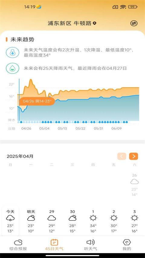 诸葛天气app手机赚钱软件截图2
