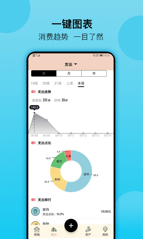 萌猪记账ios版手机赚钱软件截图2