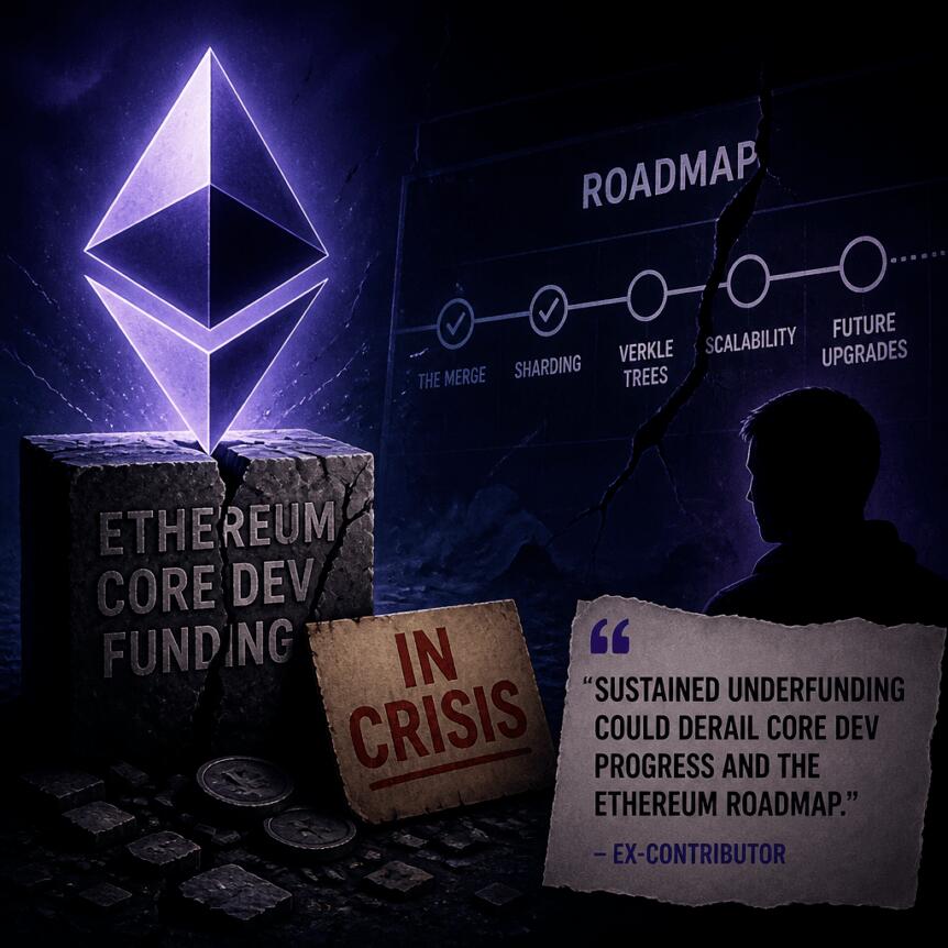 Ethereum Core Dev Funding Crisis Could Impact Roadmap, Ex-Contributor Warns